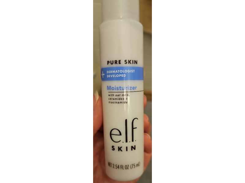 e.l.f Skin Moisturizer, Oat Milk + Ceramides & Niacinamide, 2.54 fl oz/75 mL