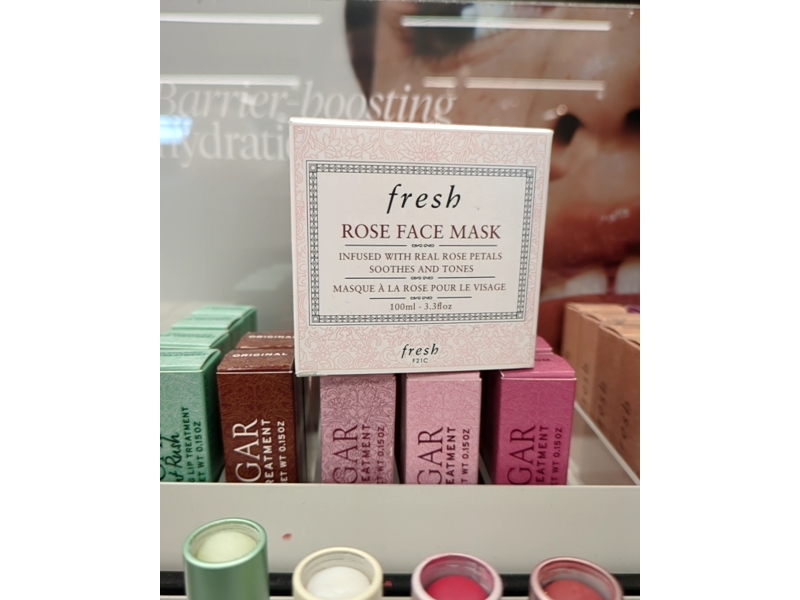 Fresh Rose Face Mask Rose Petals Soothes & Tones, 3.3 fl oz/100 mL