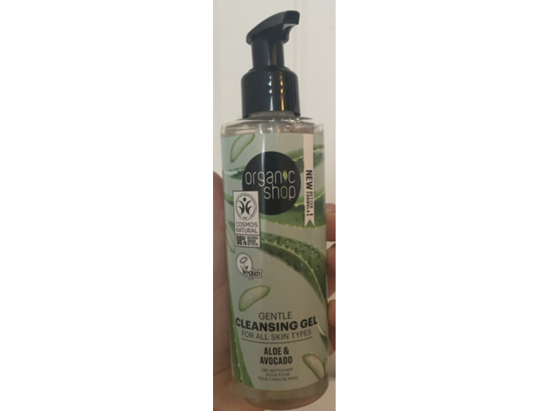 Organic Shop Gentle Cleansing Gel, Aloe & Avocado, 6.8 fl oz/200 mL