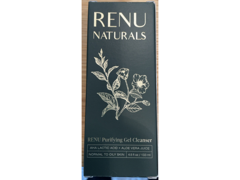 Renu Naturals Renu Purifying Gel Cleanser, 4.5 fl oz/133 mL