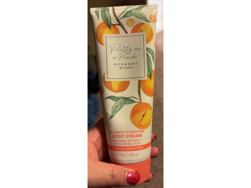 Bath & Body Works Ultimate Hydration Body Cream, Pretty As A Peach, 8 oz/226 g, Pack Of 2