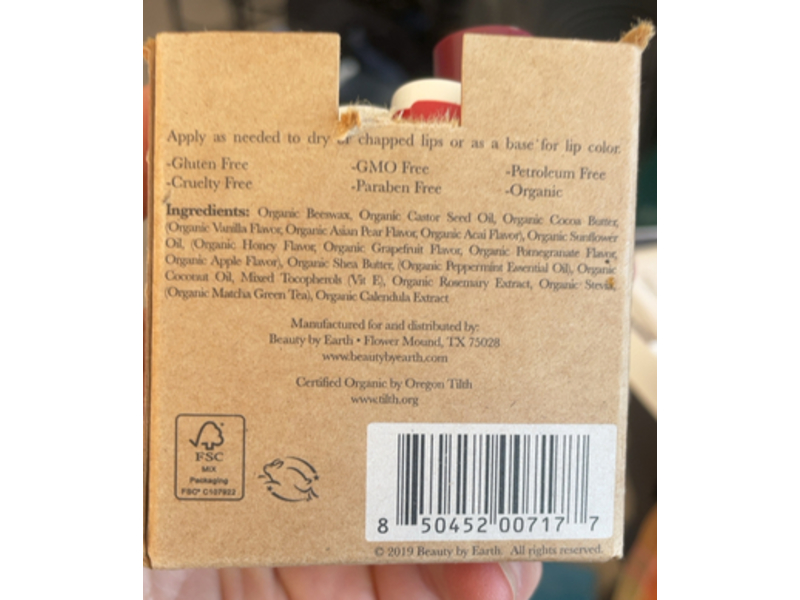 Beauty By Earth Luxury Lip Balm Set, 0.15 oz, Count 12