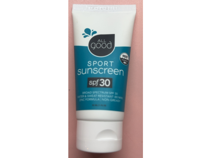 All Good Sport Sunscreen, SPF 30, 1 fl oz/27 mL, Pack Of 3