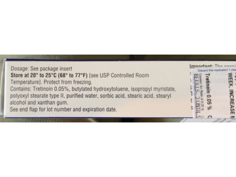 Tretinoin Cream 0.05%, 45 g Northstar (RX)