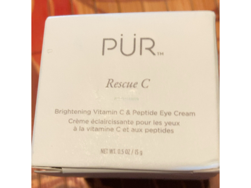 Pur Brightening Vitamin C & Peptide Eye Cream, Rescue C, 0.5 oz/15 g