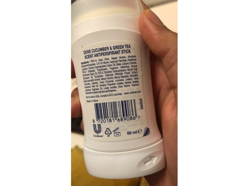 Dove Advanced Care Go Fresh Antiperspirant, Cucumber Scent, 50 mL