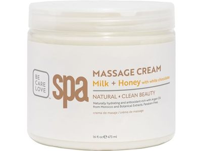 BCL SPA Massage Cream, Milk, Honey & White Chocolate, 16 fl oz/473 mL