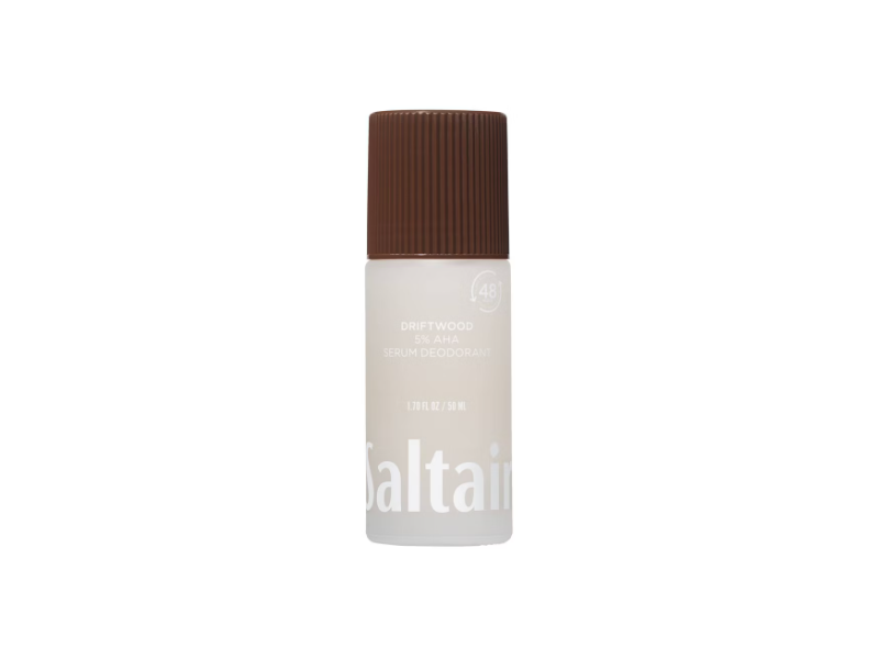 Saltair 5% AHA Serum Deodorant, Driftwood, 1.7 fl oz/50 mL, Pack Of 2
