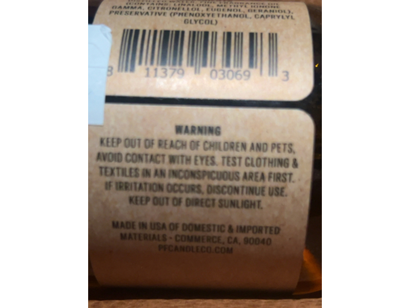 P.F. Candle Co. Room & Linen Spray, Sandalwood Rose, 7.79 fl oz/229 mL