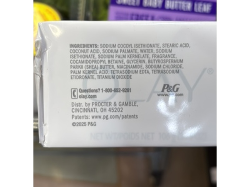 Olay Ultra Moisture Beauty Bar, Shea Butter, 3.75 oz/106 g, 8 Count