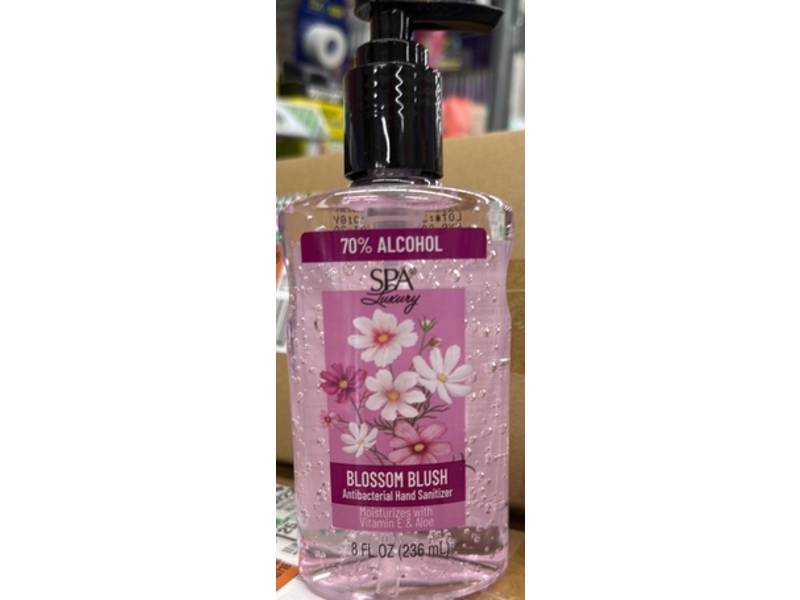 Spa Luxury Antibacterial Hand Sanitizer, Blossom Blush, 8 fl oz/236 mL