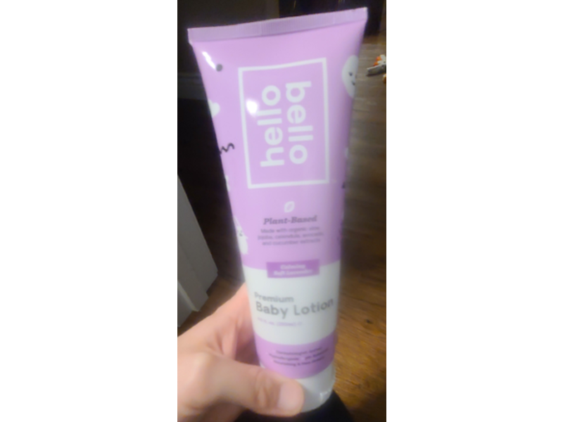 Hello Bello Plant-Based Premium Baby Lotion, Soft Lavender, 8.5 fl oz/250 mL