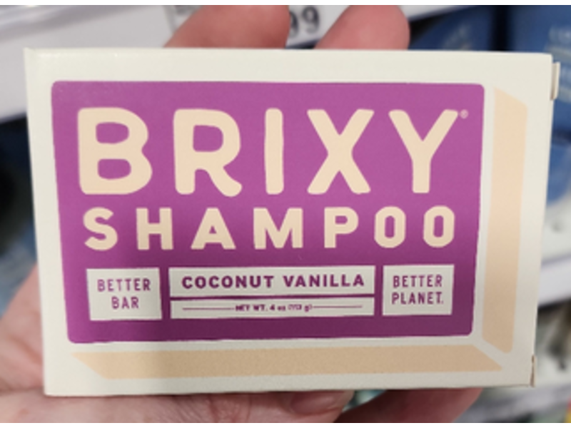 Brixy Shampoo Better Bar, Coconut Vanilla, 4 oz/113 g