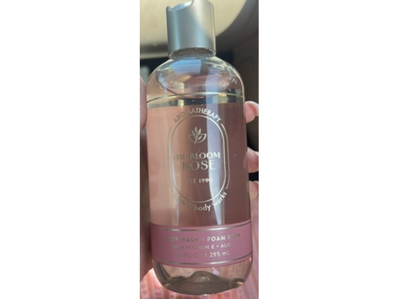 Bath & Body Works Aromatherapy Body Wash & Foam Bath, Heirloom Rose, 10 fl oz/295 mL