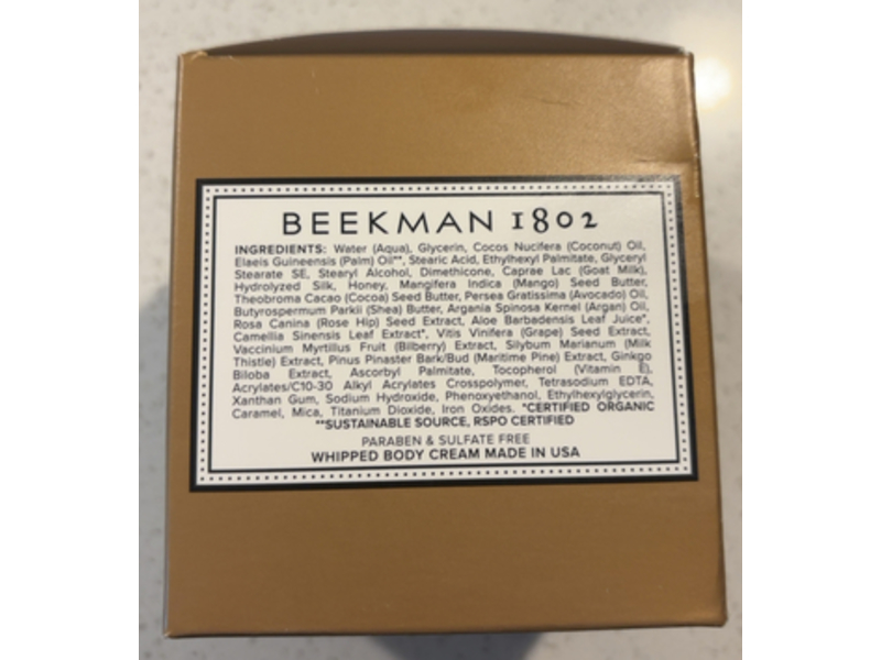Beekman Pot Of Gold Shimmer Body Cream, Mica + Silk Proteins & Goat Milk, 8.0 fl oz/236 mL