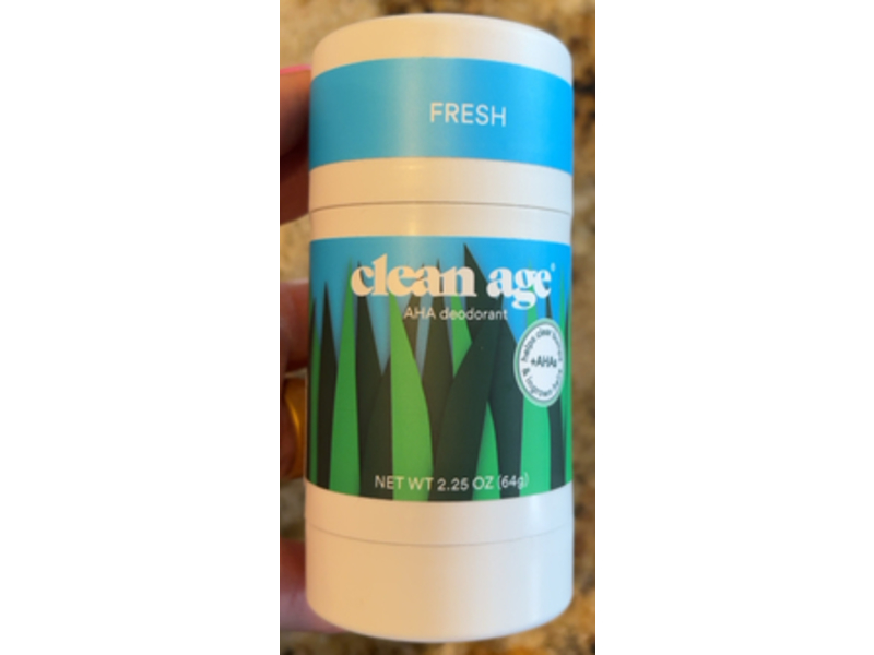 Clean Age Fresh AHA Deodorant, 2.25 oz/64g