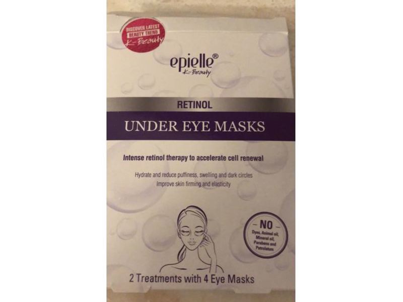 Epielle Under Eye Masks, Retinol, 2 Treatments, 4 Count