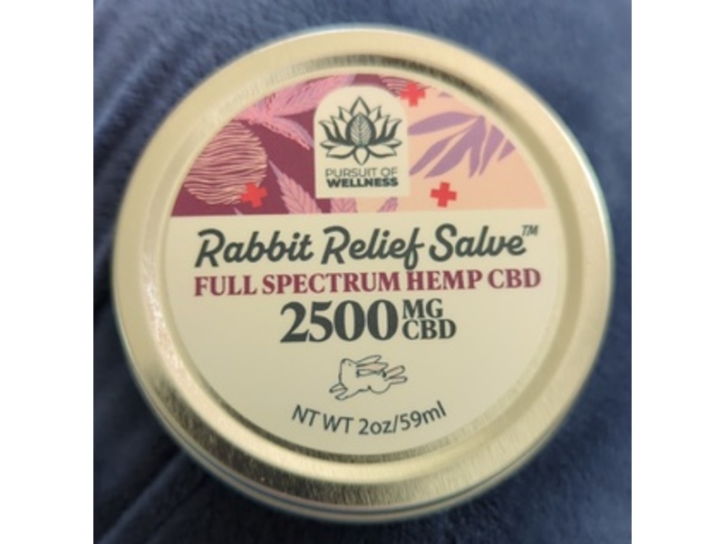 Pursuit Of Wellness Rabbit Relief Salve, Hemp Cbd, 2 oz/59 mL