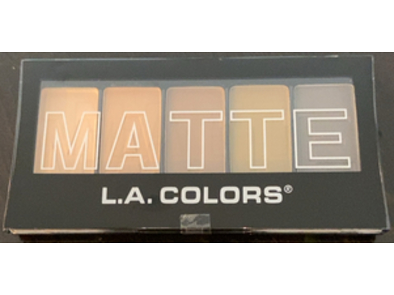 L.A. COLORS Matte Eyeshadow Palette, Nude Suede, 0.25 OZ/7.1 G