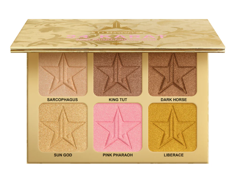 Jeffree Star 24 Karat Skin Frost Pro Highlighter Palette, 0.24 oz/7 g