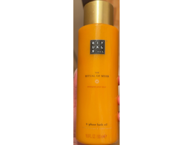 Rituals The Ritual Of Mehr 2-Phase Bath Oil, Sweet Orange & Cedarwood 16.9 fl oz/500 mL
