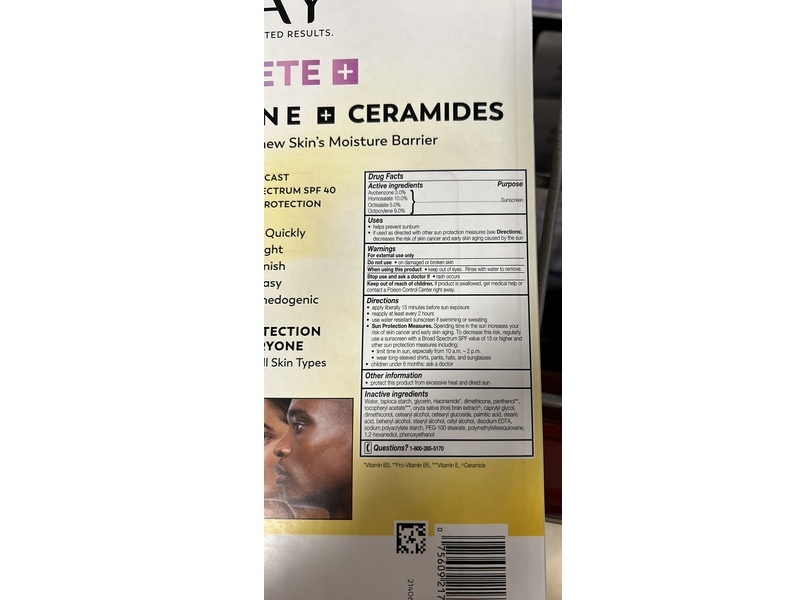 Olay Complete + Face Moisturizer, SPF 40, 6 fl oz/177 mL, 2 Pack