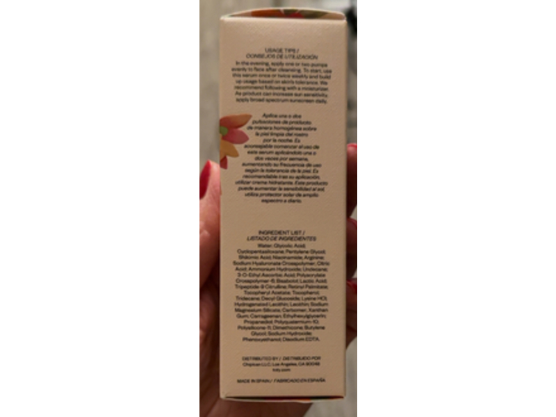 toty. Transforma AHA 360º Retexturizing Serum, 1 fl oz/30 mL