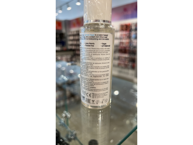 Wicked Sensual Care Simply Aqua Water Based Lubricant, 2.3 fl oz/70 mL