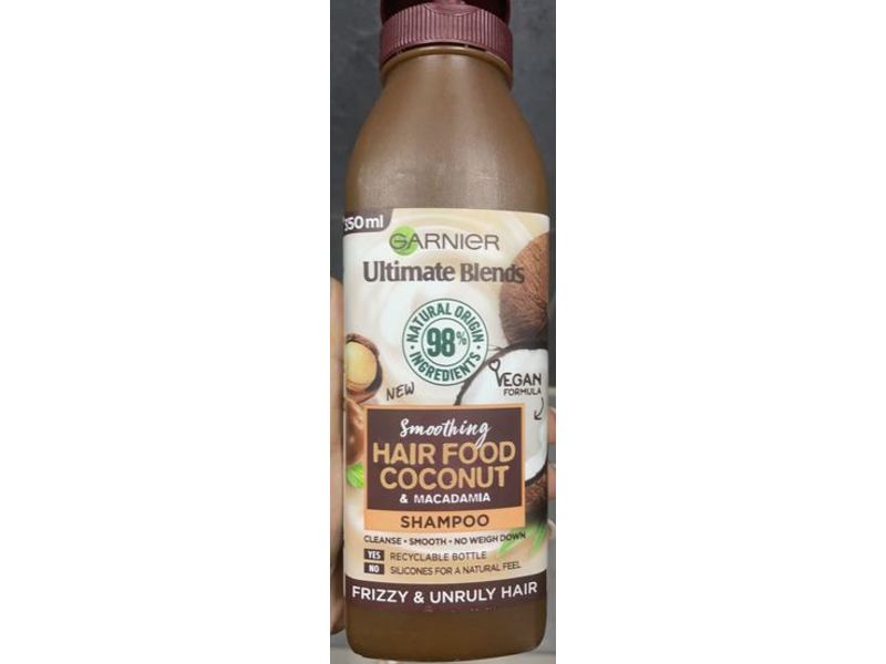 Garnier Ultimate Blends Smoothing Shampoo, Coconut & Macadamia, 350 mL