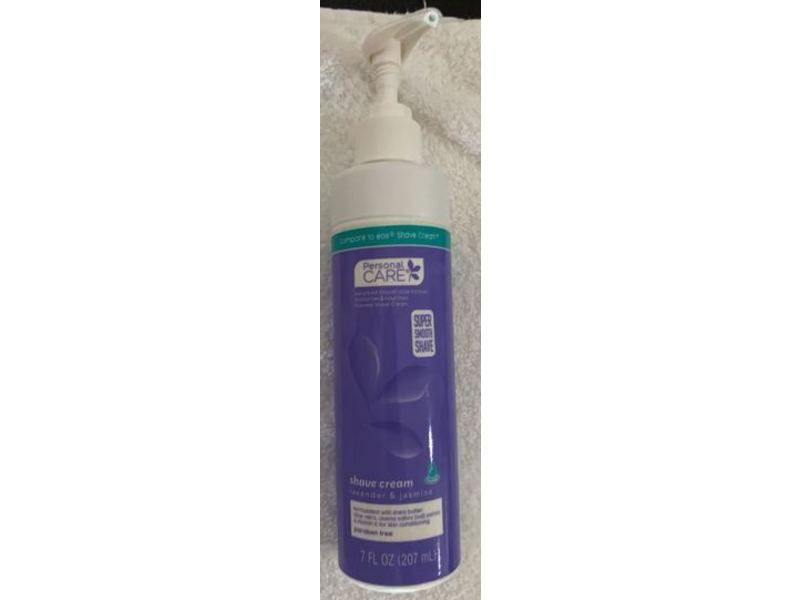 Personal Care Women's Shave Cream, Lavender & Jasmine, 7 fl oz/207 mL