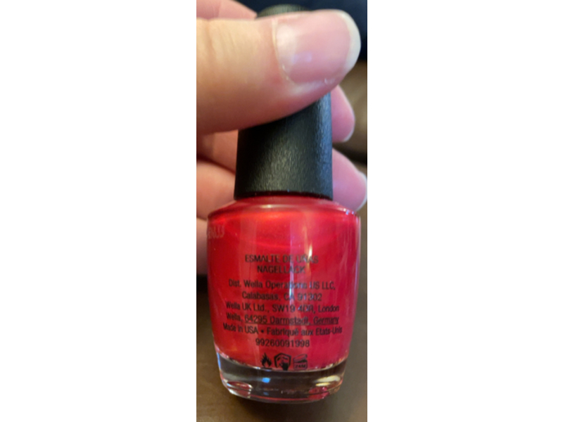 O.P.I Nail Lacquer, NLH011 15 Minutes Of Flame, 0.5 fl oz/15 mL