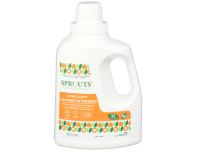Sprouts Farmers Market Laundry Detergent, Citrus Scent, 33 Loads, 50 fl oz/1.47 L