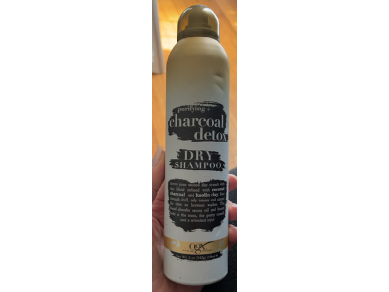 Ogx Purifying + Charcoal Detox Dry Shampoo, Coconut Charcoal & Kaolin Clay, 5 oz/238 mL