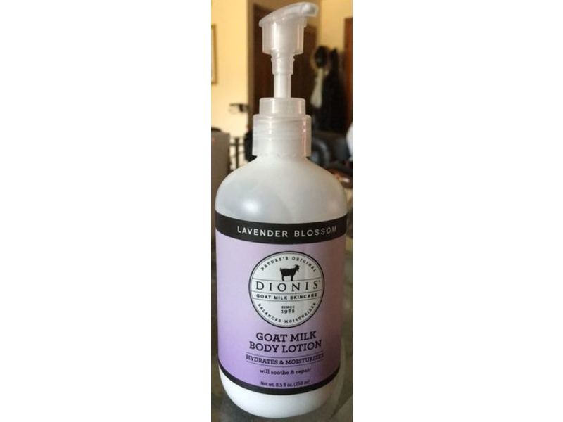 Dionis Goat Milk Body Lotion, Hydrates & Moisturizes, Lavender Blossom, 8.5 fl oz/240 mL