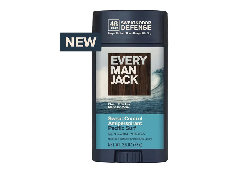 Every Man Jack Sweat Control Antiperspirant, Pacific Surg, 2.6 oz/73 g