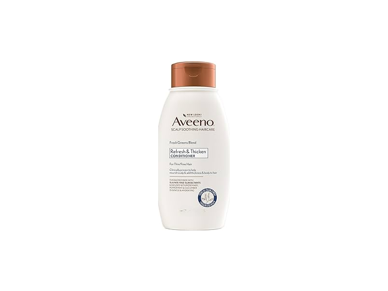 Aveeno Fresh Greens Blend Conditioner, Refresh & Thicken, 18 fl oz/532 mL