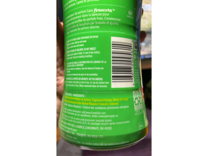 Gain Fireworks In - Wash Scent Booster Beads, Original, 12.2 oz/345 g