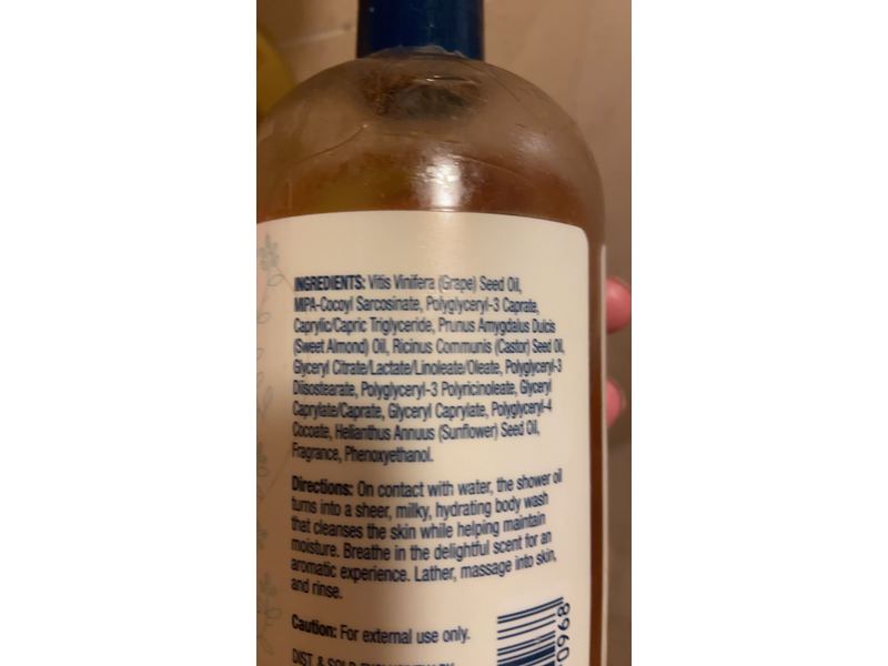 Imperfect Foods Shower Oil, Almond, 16.8 fl oz/496 mL