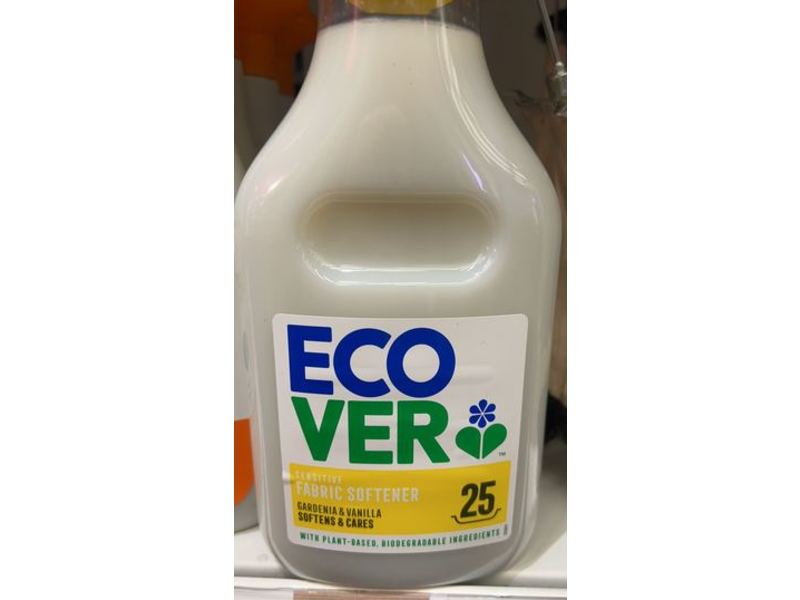 Ecover Sensitive Fabric Softener, Gardenia & Vanilla, 25 Loads, 750 mL