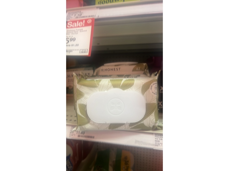 The Honest Company Flushable Wipes, 42 Count, Pack Of 3