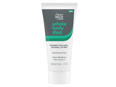 Dove Men + Care Whole Body Deodorant Cream, Aloe + Bamboo, 2.5 fl oz