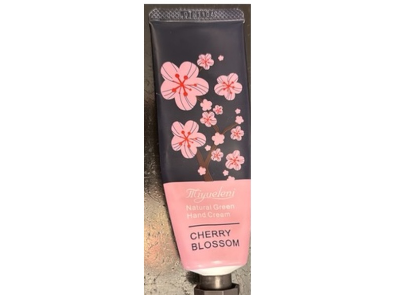 Miyueleni Natural Green Hand Cream, Cherry Blossom