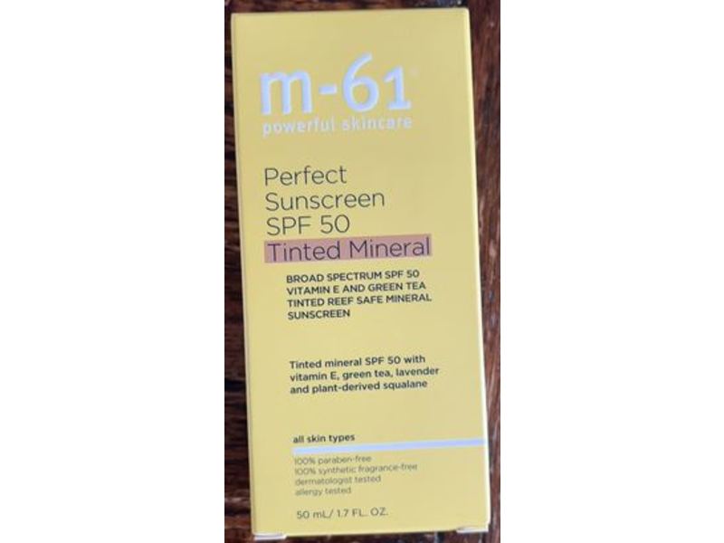 M-61 Perfect Tinted Mineral Sunscreen, SPF 50, 1.7 fl oz/50 mL