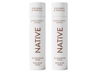 Native Deodorant Spray, Coconut & Vanilla, 3.5 oz/99 g, Pack Of 2 - thumbnail 1