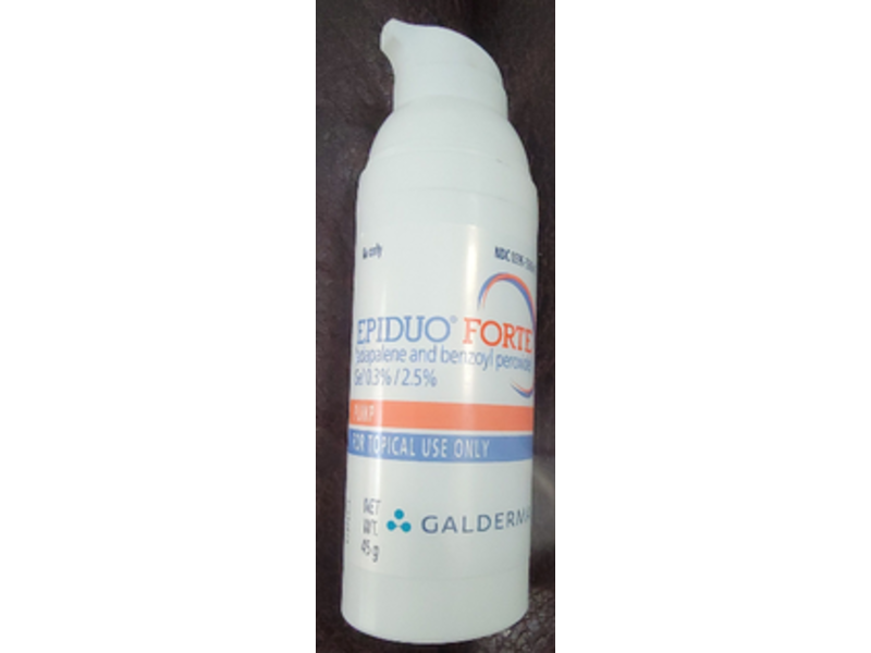 Epiduo Forte (adapalene and benzoyl peroxide) topical gel 0.3/2.5%, 45 g Galderma (RX)