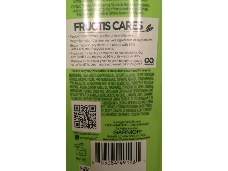 Garnier Fructis Sleek & Shine Conditioner, 12 fl oz (354 mL)