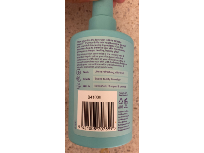 Essano Happy Skin Prep & Balance Nutrient Toner Mist, 5.07 fl oz/150 mL