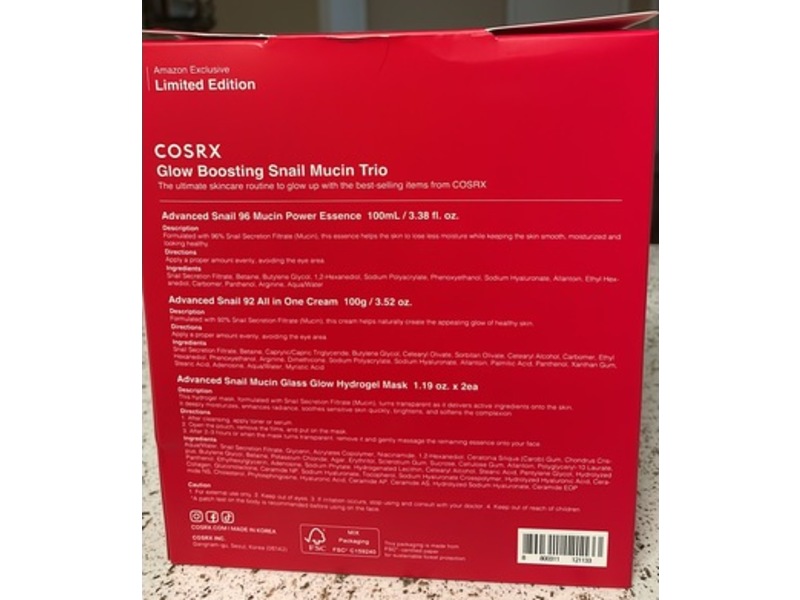 COSRX Glow Boosting Snail Mucin Trio Gift Set