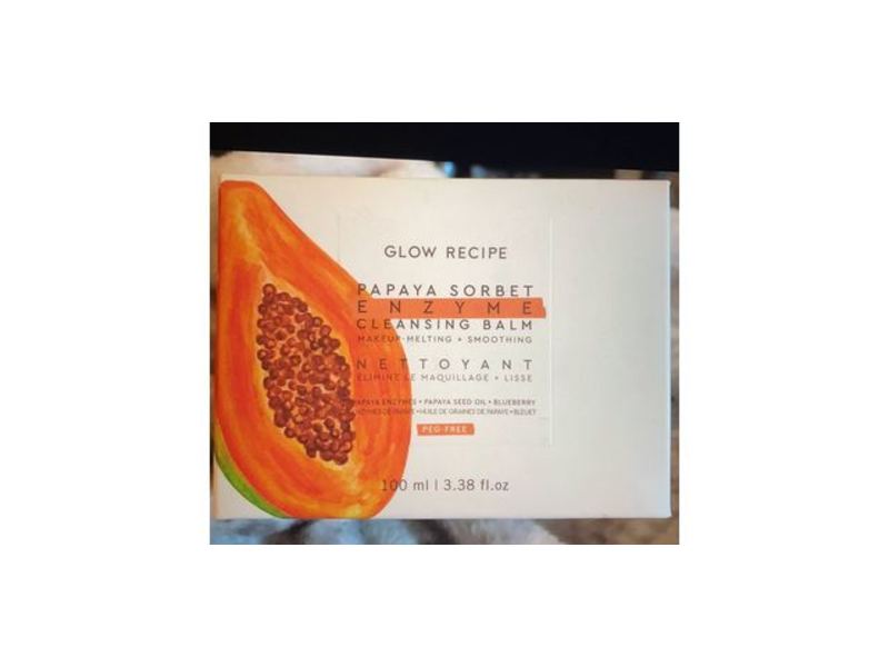 Glow Recipe Papaya Sorbet Enzyme Cleansing Balm, 3.38 fl oz/100 ml