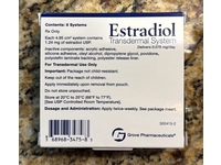 Estradiol Transdermal System 0.075 mg/day, 8 Count, Grove Pharmaceuticals (Rx) - thumbnail 2